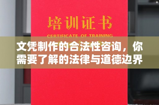 明光文凭制作的合法性咨询，你需要了解的法律与道德边界
