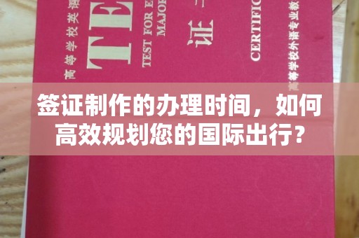 明光签证制作的办理时间，如何高效规划您的国际出行？