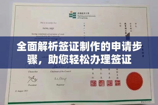 明光全面解析签证制作的申请步骤，助您轻松办理签证